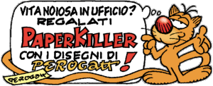 A corto di idee per i regali di Natale? Regala PaperKiller con i simpatici disegni di Carlo Peroni!